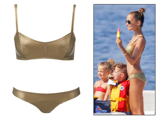 Nicole Richie, Lisa Maria Fernandez Gold Bikini Nicole Richie, Lisa Maria Fernandez Gold Bikini